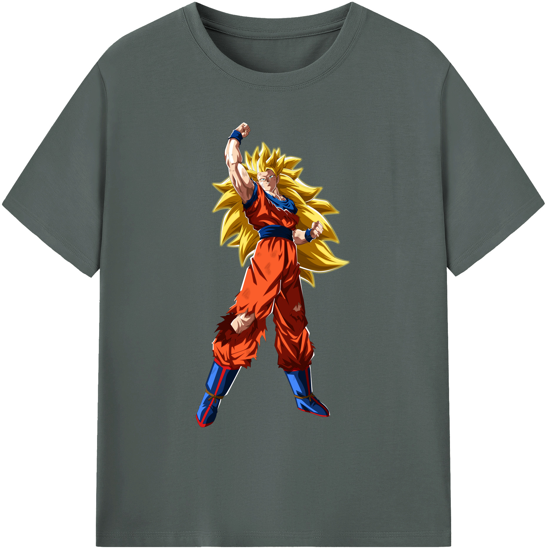 （画像用） ドラゴンボール 孫悟空（そん ごくう）Son Goku カカロット DRAGON BALL Kakarotto 綿100％ メンズ半袖Tシャツ｜肌触りやわらか＆通気性